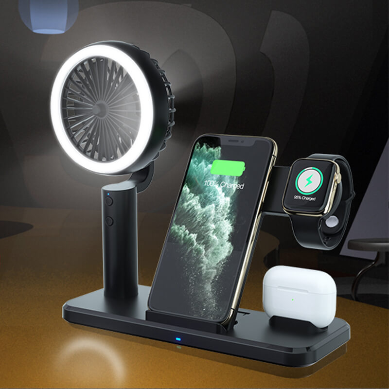15W Fast Wireless Charging Station 3 in 1 Fast Charging Station Wireless Charger Stand for Mobile Phones N60