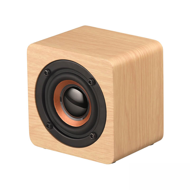 Hot Selling True Stereo Bamboo Wooden Wireless Bluetooth Speaker Outdoor Mini Portable Music Speaker