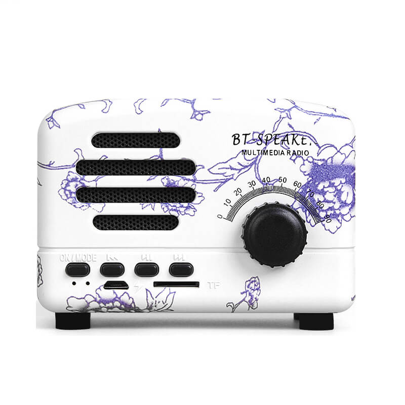 2023 mini portable retro FM radio bluetooth speaker custom wireless speaker