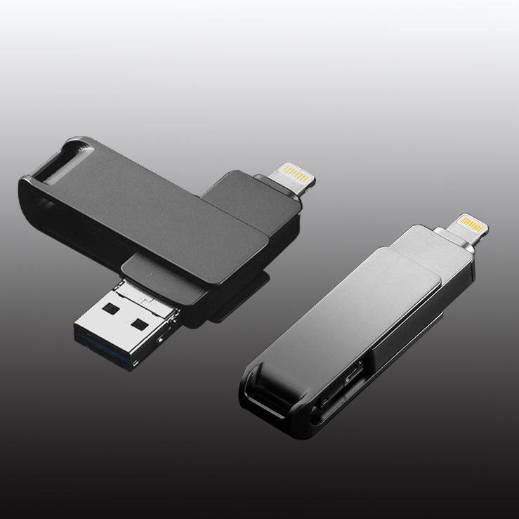 Fashion Popular High Speed Type C OTG USB Memory Stick 128gb 64gb 3 in 1 OTG USB Flash Drive for Mobile Phone  OTG-01A