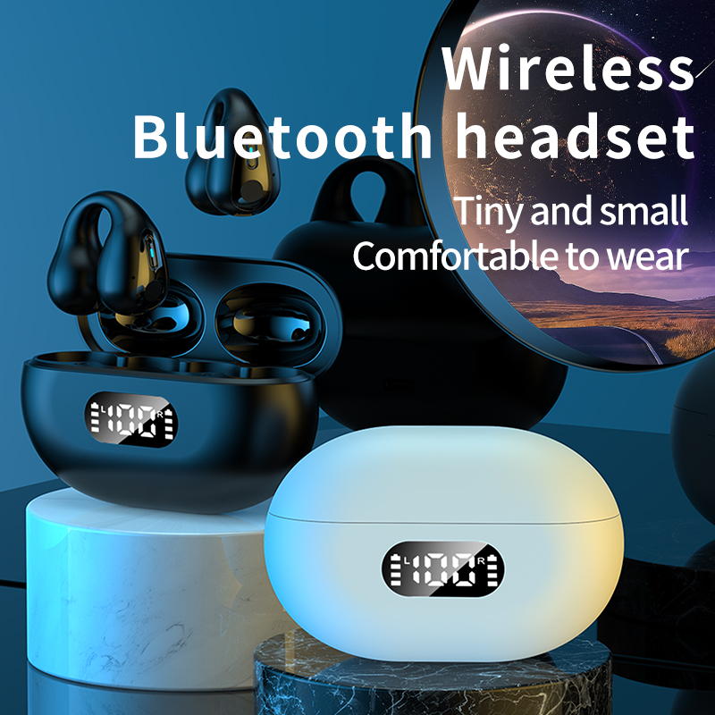 Original Mini True Wireless Stereo Bone Conduction Fone TWS Earphone LED Display Bt5.3 Headphones Auriculares Earbuds