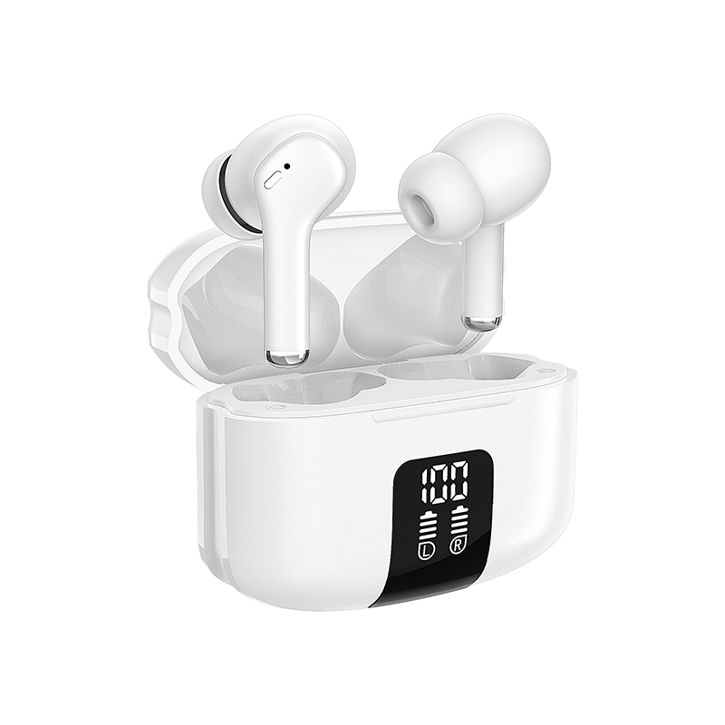 New Arrival Type-C Earphones Led Display ANC Active Noise Cancellation Wireless Earbuds In Ear Headphones BT 5.3 Earbuds M48 pro