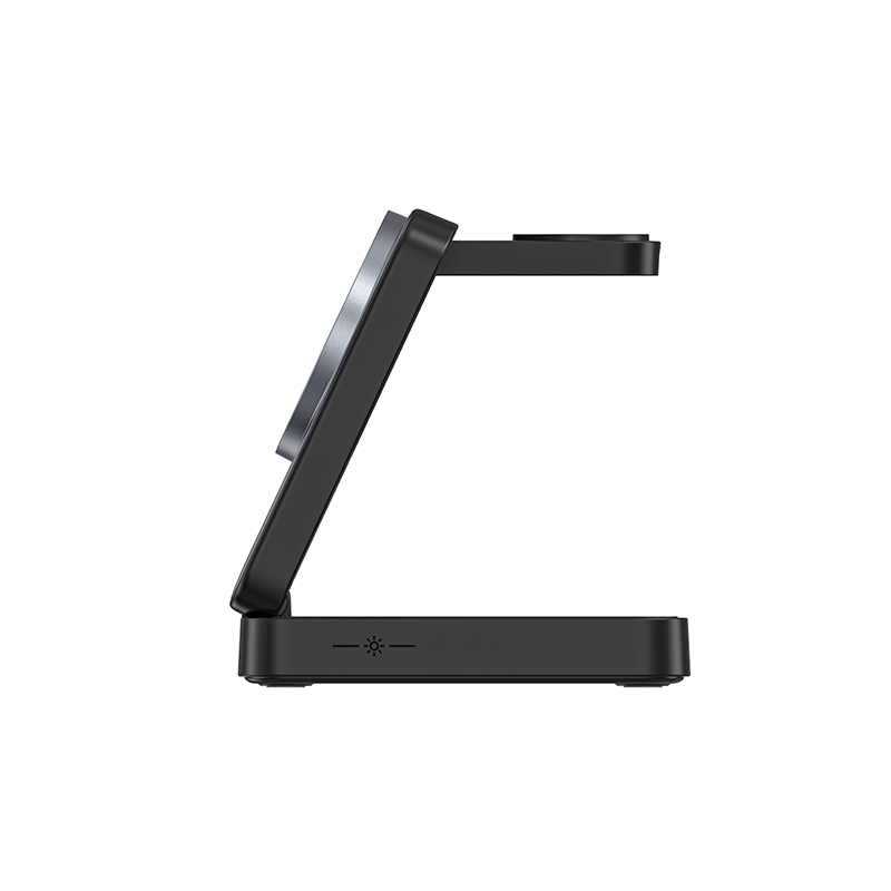 Hot Sale 15W 3 in 1 Magnetic Wireless Charger Phone Foldable Qi Wireless Charger Holder for Smart Watch Earbuds Earphone iPhone