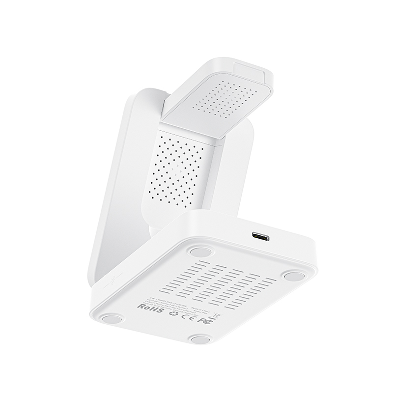 Hot Sale 15W 3 in 1 Magnetic Wireless Charger Phone Foldable Qi Wireless Charger Holder for Smart Watch Earbuds Earphone iPhone