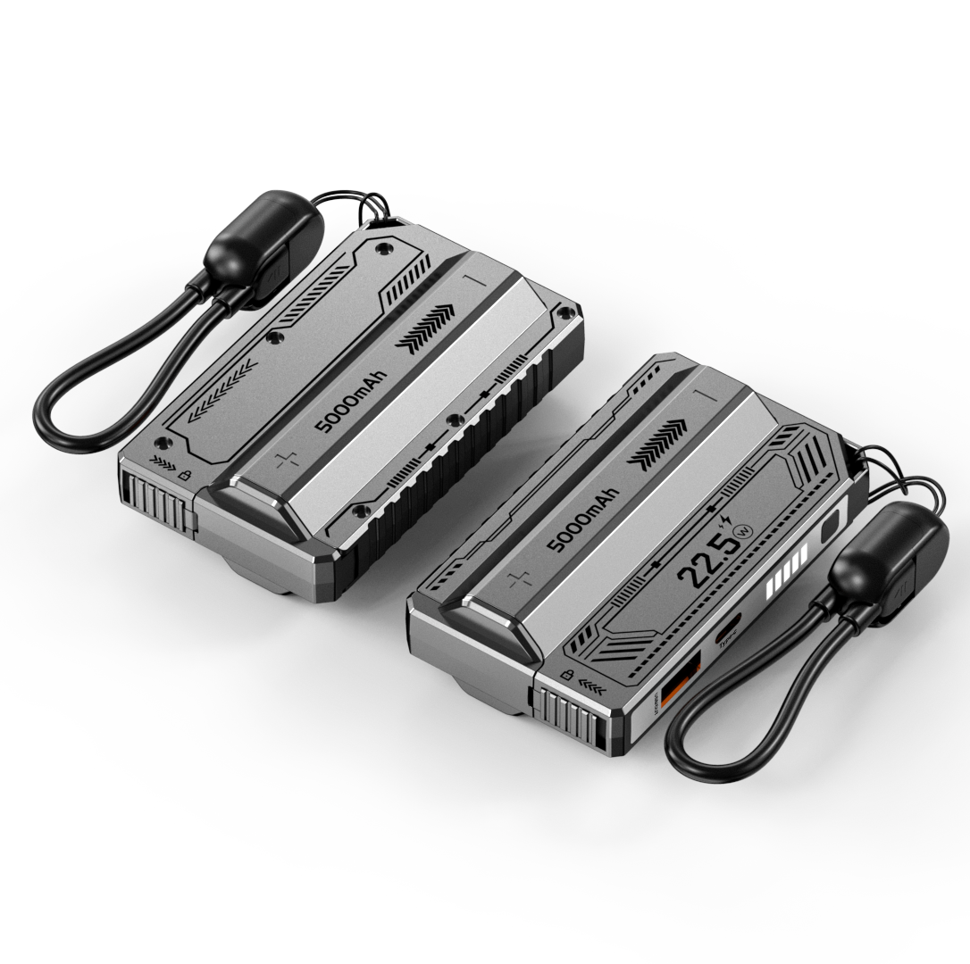 2026 New Design 5000mAh Detachable Power Bank Fast Charging Replaceable Li-Ion Battery Pack 22.5W Detachable Power Bank
