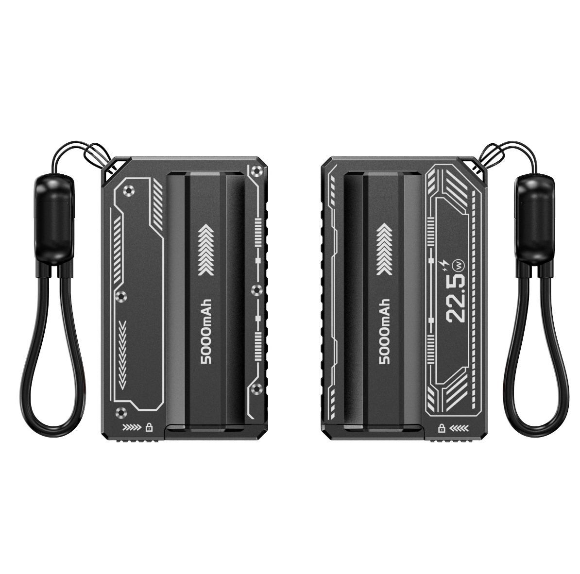 2026 New Design 5000mAh Detachable Power Bank Fast Charging Replaceable Li-Ion Battery Pack 22.5W Detachable Power Bank