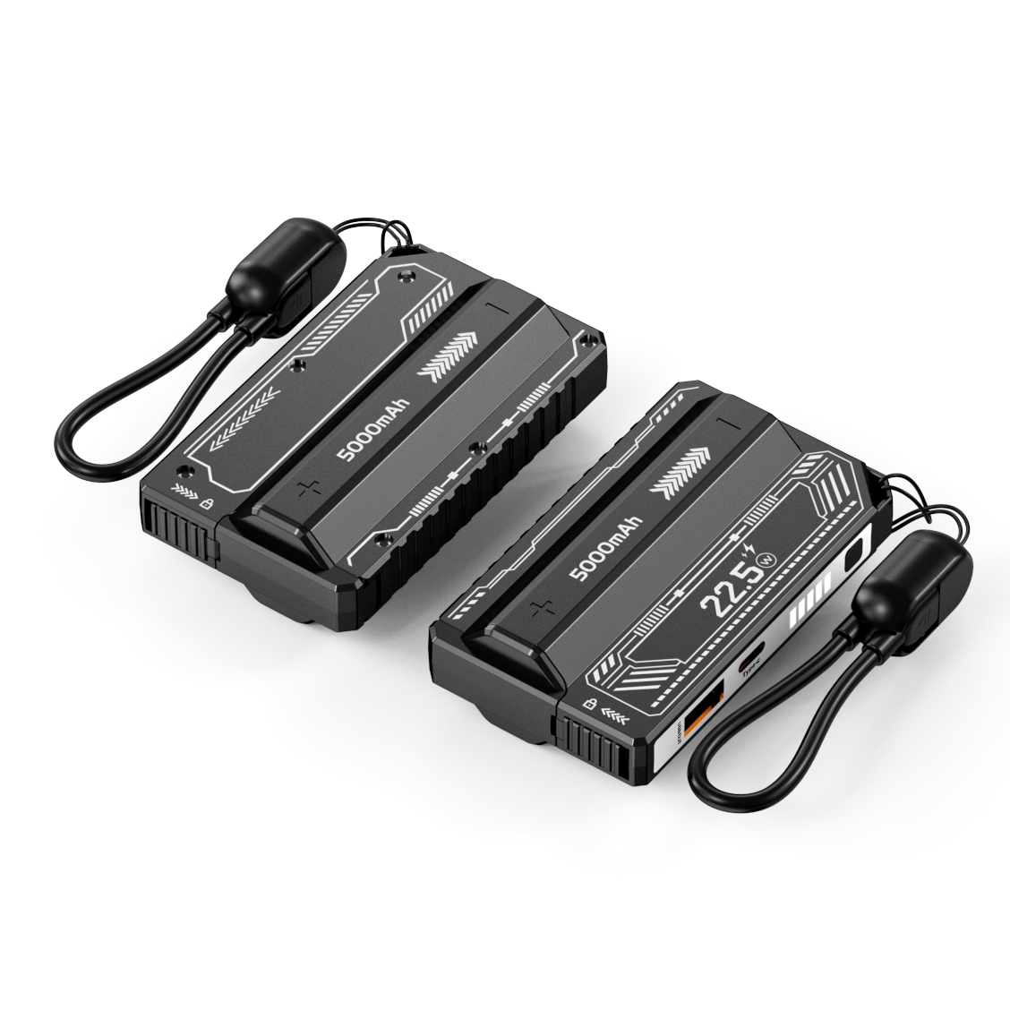 2026 New Design 5000mAh Detachable Power Bank Fast Charging Replaceable Li-Ion Battery Pack 22.5W Detachable Power Bank