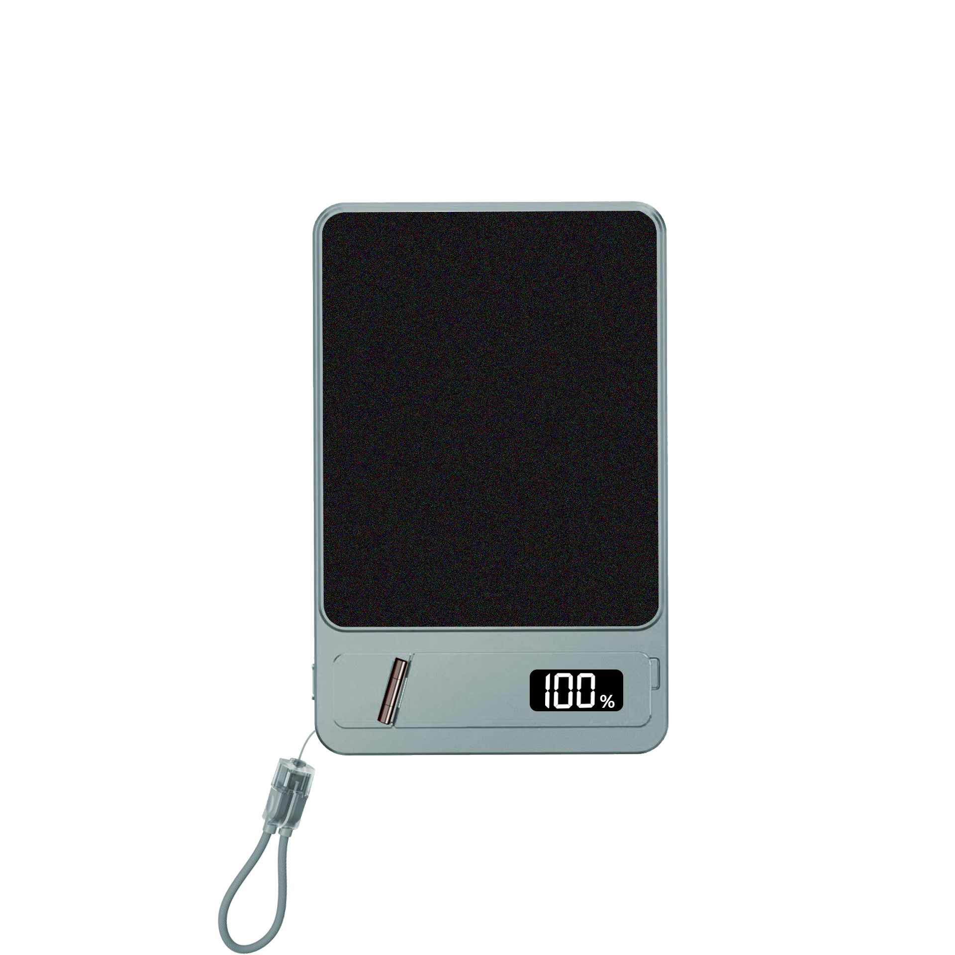 3-in-1 Magnetic Wireless Charging Built-in Phone Stand Lanyard Cable 22.5W Fast Charging Digital Display Power Bank