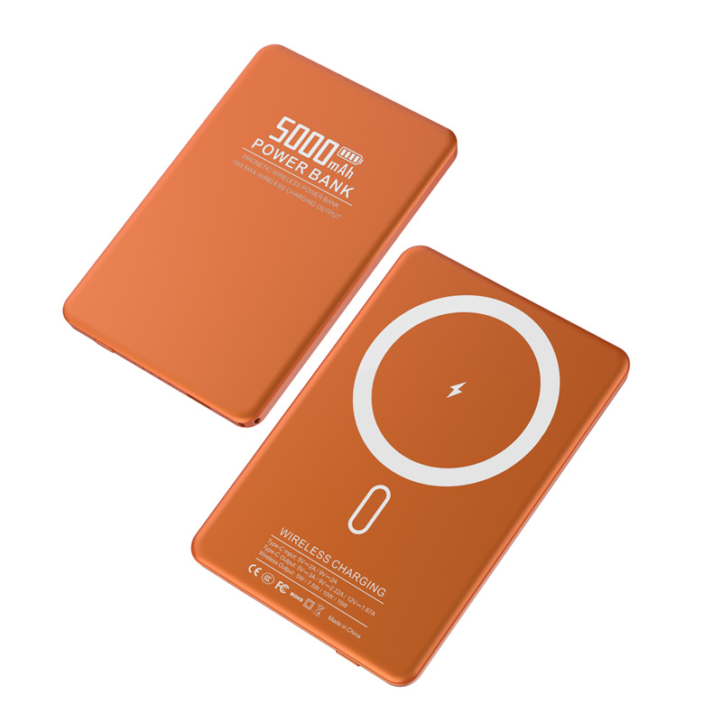 Ultra-thin 6.35mm 15W Magnetic Wireless Charging 5000mAh PD20W Fast Charging Portable Power Bank