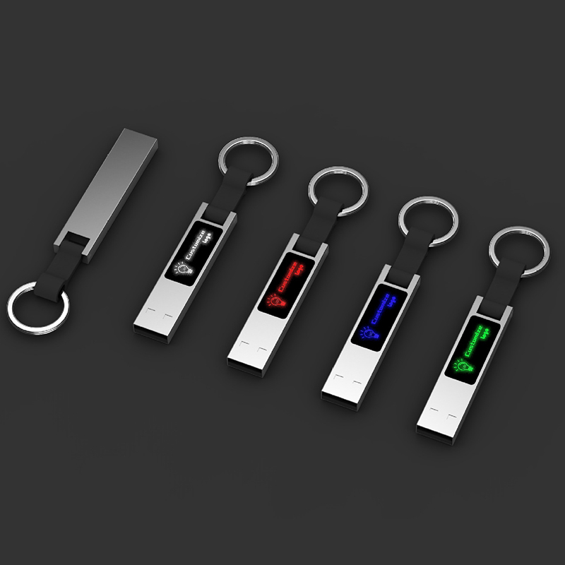 Custom LED Logo Usb Stick Pendrive 32GB 64GB 16GB 8GB 128GB Usb Flash Drive With Logo Printing