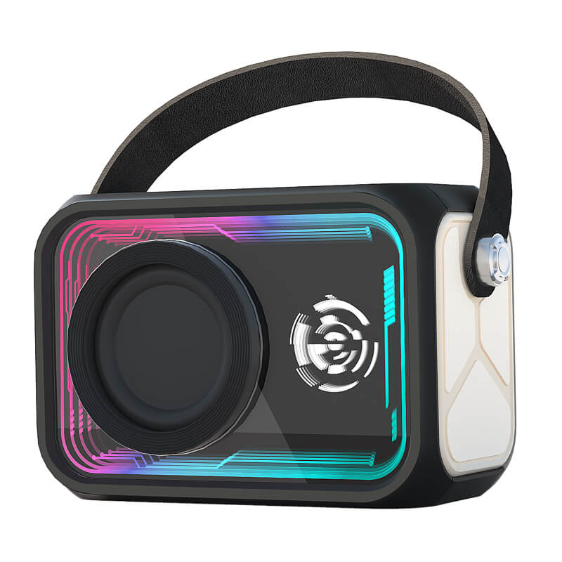 New Arrival Thousand Layer Mirror Bluetooth Speaker Mini Outdoor Portable RGB TF Wireless Speaker