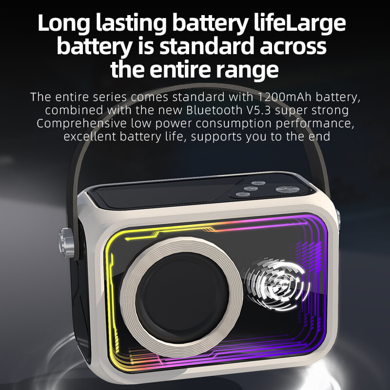New Arrival Thousand Layer Mirror Bluetooth Speaker Mini Outdoor Portable RGB TF Wireless Speaker