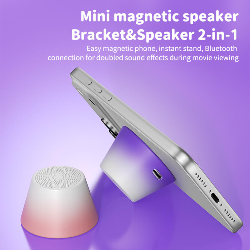 New Portable Fashion Bluetooth Speaker Mini Desktop Subwoofer Outdoor Mini Gradient Color Bluetooth Speaker