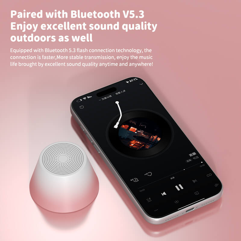 New Portable Fashion Bluetooth Speaker Mini Desktop Subwoofer Outdoor Mini Gradient Color Bluetooth Speaker