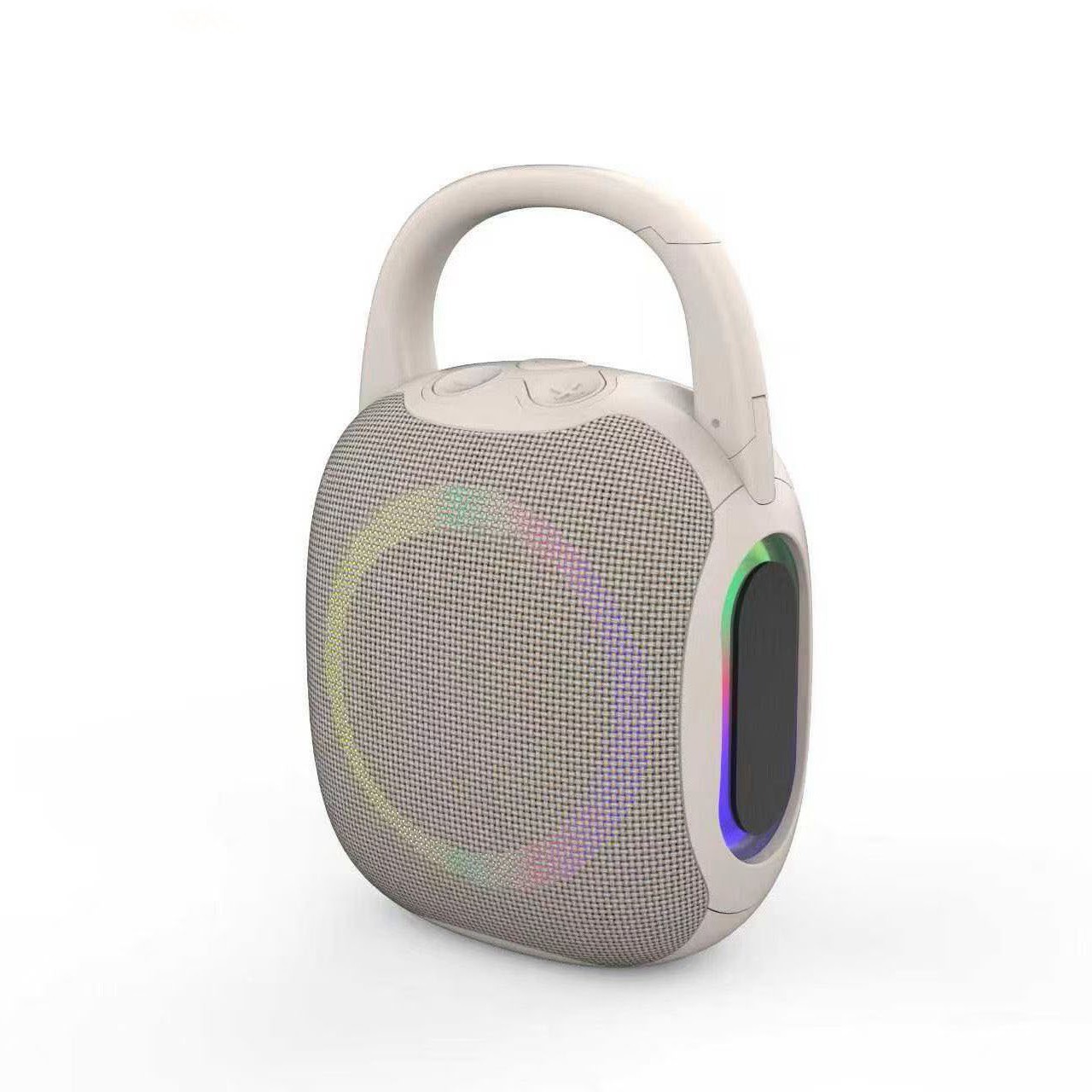 Portable Bluetooth Speaker Adopting IP56 Waterproof RGB Rhythm Light Portable Bluetooth Speaker for Outdoor Camping Activities