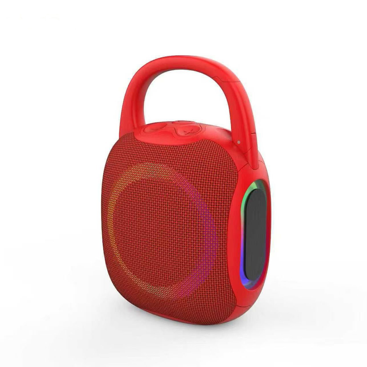Portable Bluetooth Speaker Adopting IP56 Waterproof RGB Rhythm Light Portable Bluetooth Speaker for Outdoor Camping Activities
