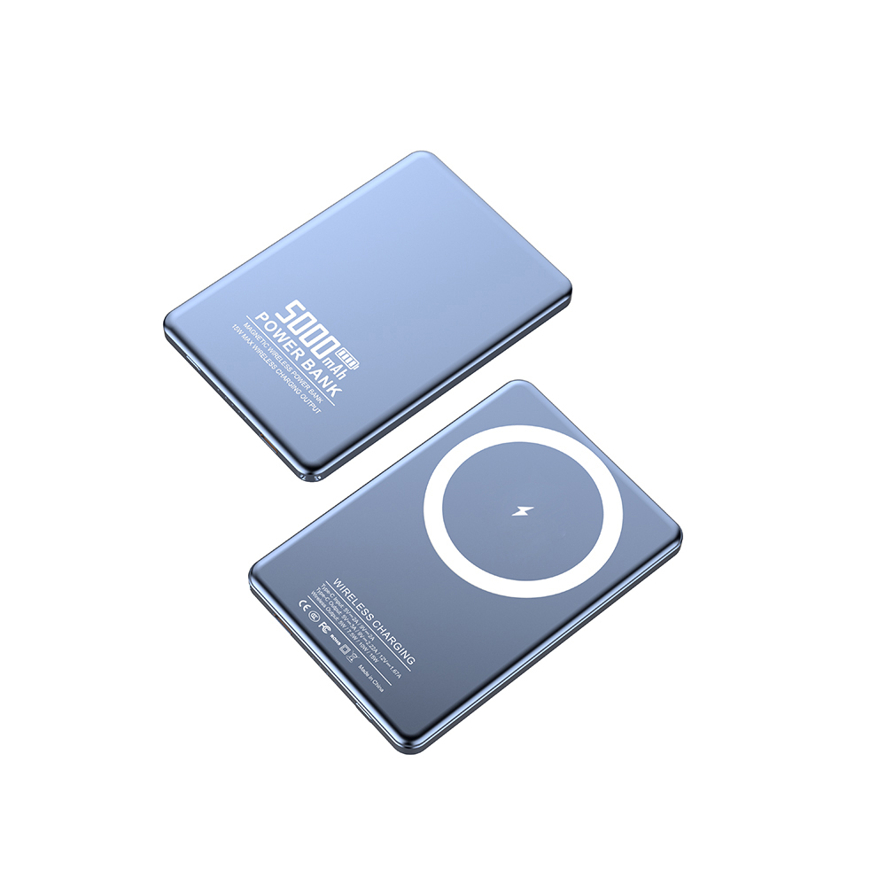 Ultra-thin 6.7mm 15W Magnetic Wireless Charging 5000mAh PD20W Fast Charging Portable Power Bank