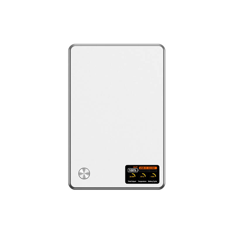 Aluminum Alloy Full Solid State Magnetic Power Bank 5000mAh N52 Strong Magnet Real Time Temp Data Display Pocket Friendly Power Bank