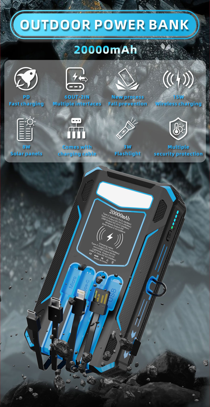 capacity indicator and power button