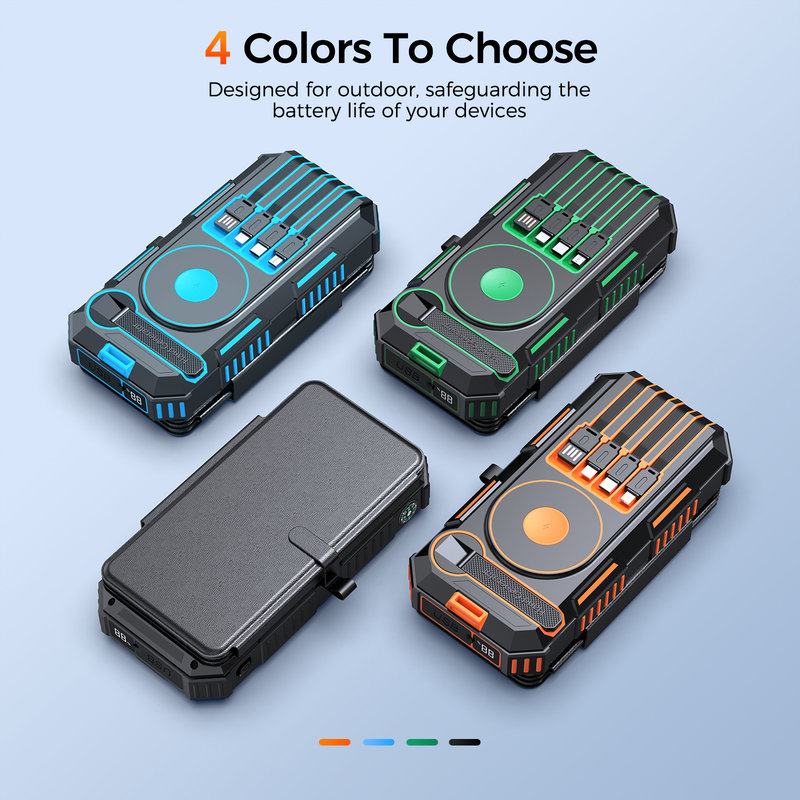 Solar Power Bank, 20000mAh, Hand Crank, 6W Solar Panel SL-916