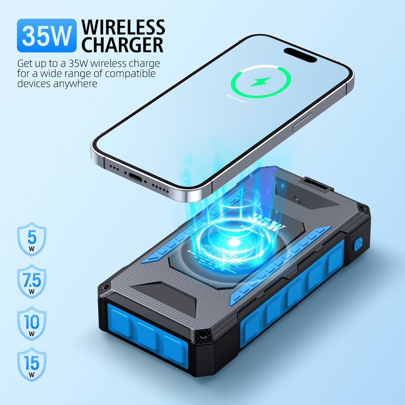 35W Laptop-Charging Solar Power Bank, 20000mAh, 15W Magnetic Wireless SL-602