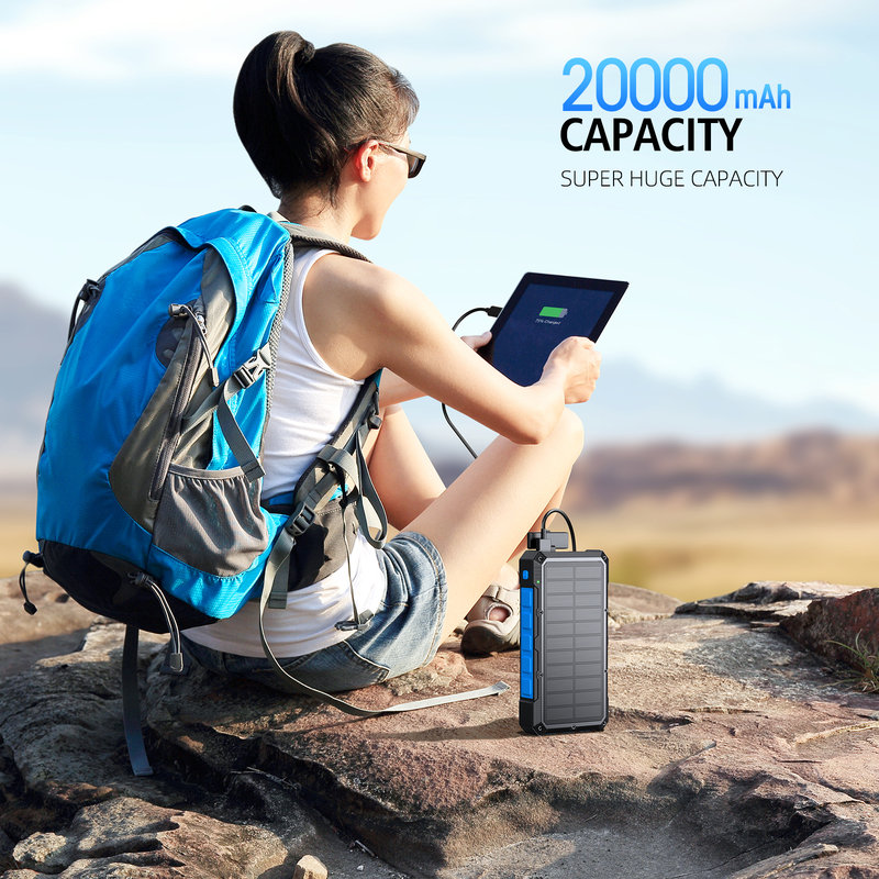 35W Laptop-Charging Solar Power Bank, 20000mAh, 15W Magnetic Wireless SL-602