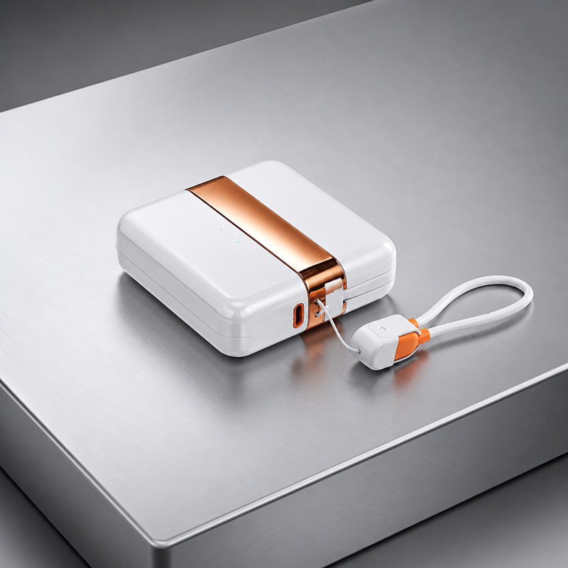 22.5W Fast Charging Power Bank, 10000mAh Detachable 2-in-1, Built-in Cable XC59