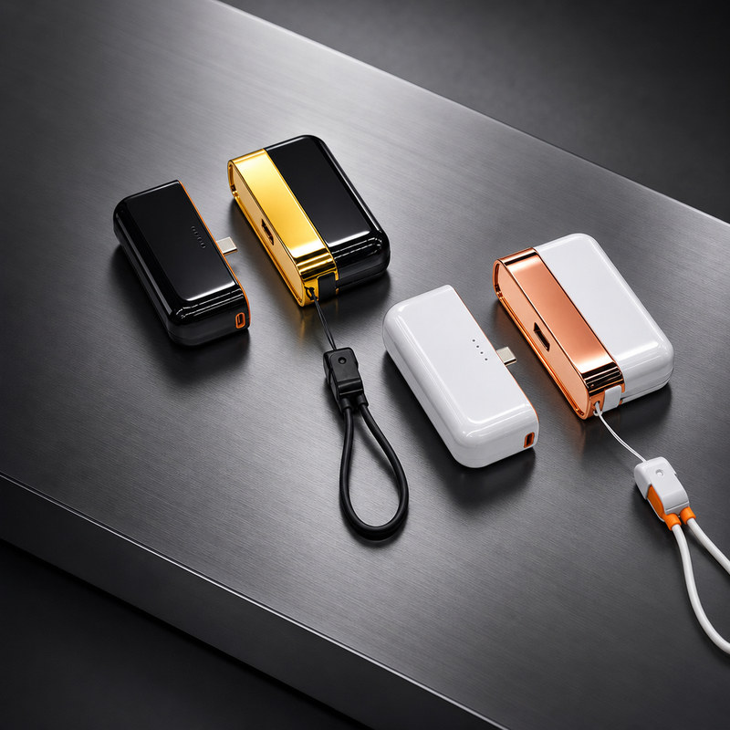 22.5W Fast Charging Power Bank, 10000mAh Detachable 2-in-1, Built-in Cable XC59