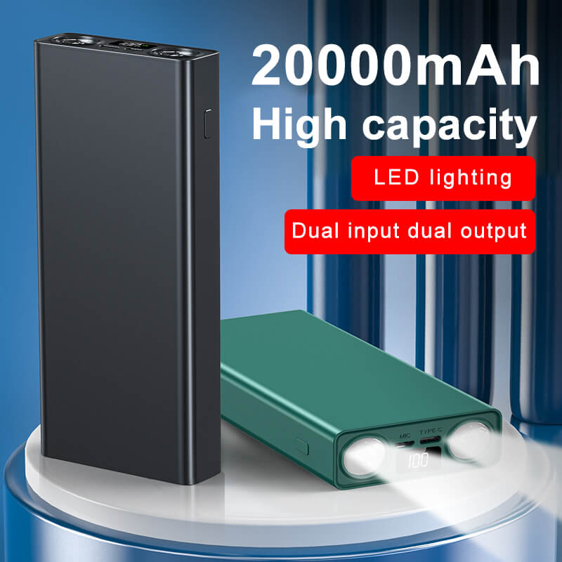 Experience up to 20 hours of battery life with 20000mAh mobile power!